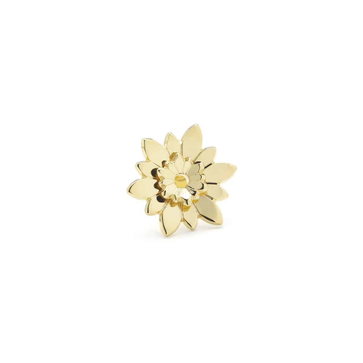 DAHLIA Medium buckle, gold-plated, sold in pairs and individually
